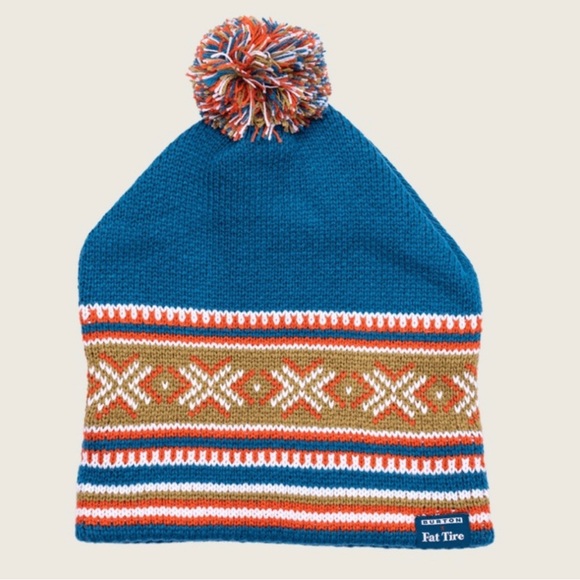 Burton Accessories - NWT Burton x Fat Tire Colorful Toboggan Beanie Unisex